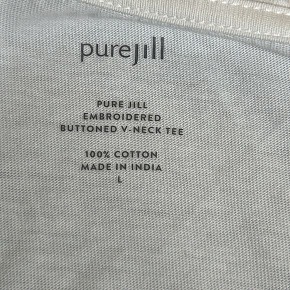 Pure Jill Embroidered Women's Large Top - Picture 6 of 9